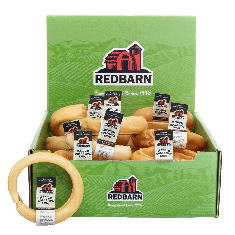 RedBarn Puffed Collagen Ring 3" Chews .3oz/8.5g